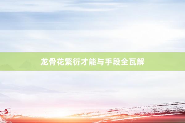 龙骨花繁衍才能与手段全瓦解